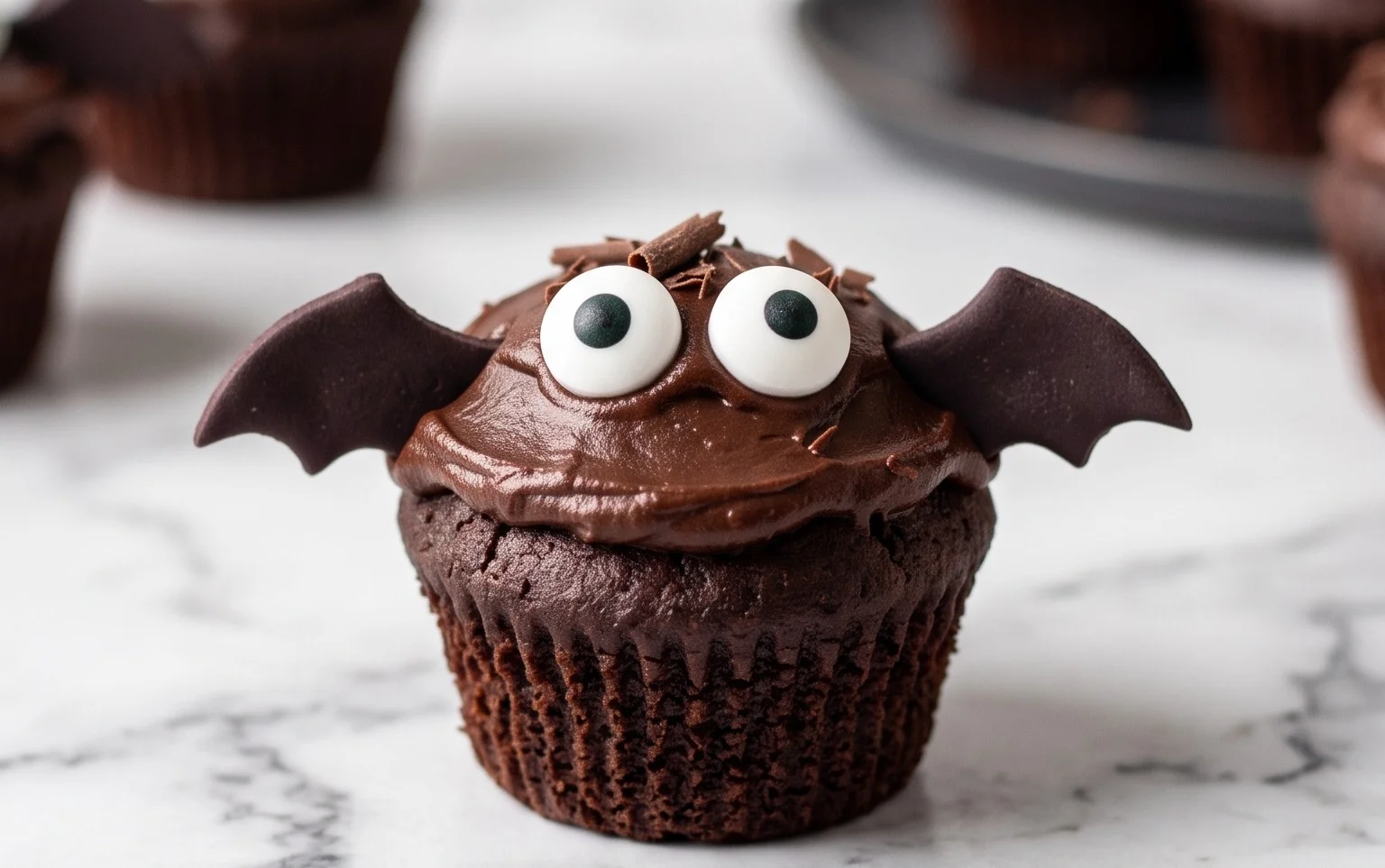 Muffin Pipistrello Halloween : Délice Nocturne Chocolaté